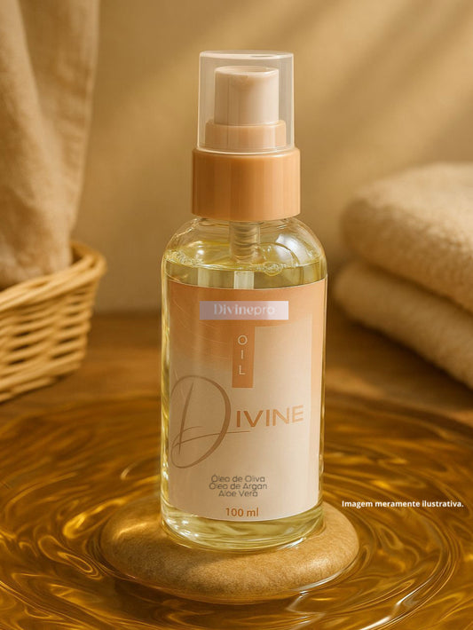 Divine Oil Divine Pro – Nutrição e Brilho com Controle do Frizz e Pontas Seladas