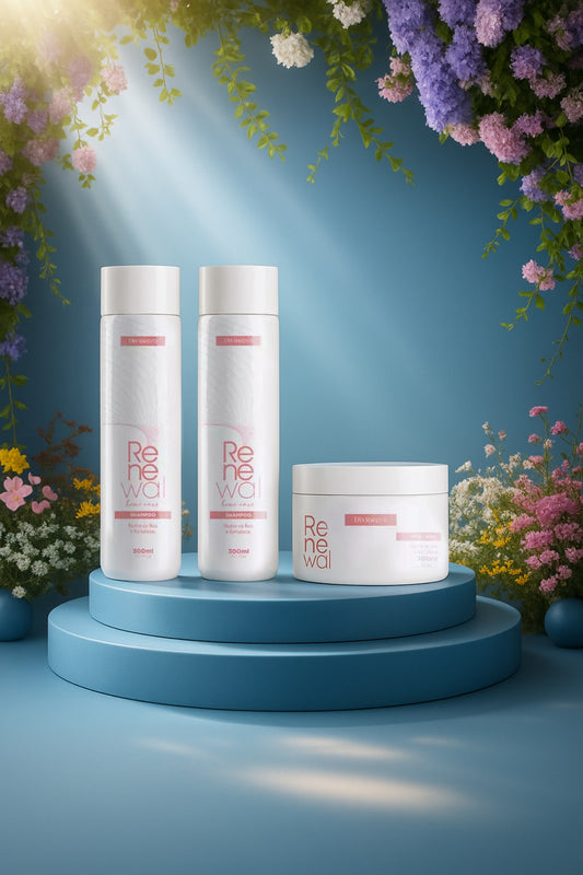 Kit Renewal – Recuperação Profunda para Cabelos Danificados por Química